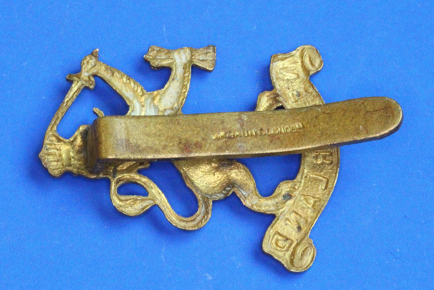 Army Vintage World War 2 - WW2 Free Netherlands Forces (Dutch Army In Exile) cap badge [02/26 34491]