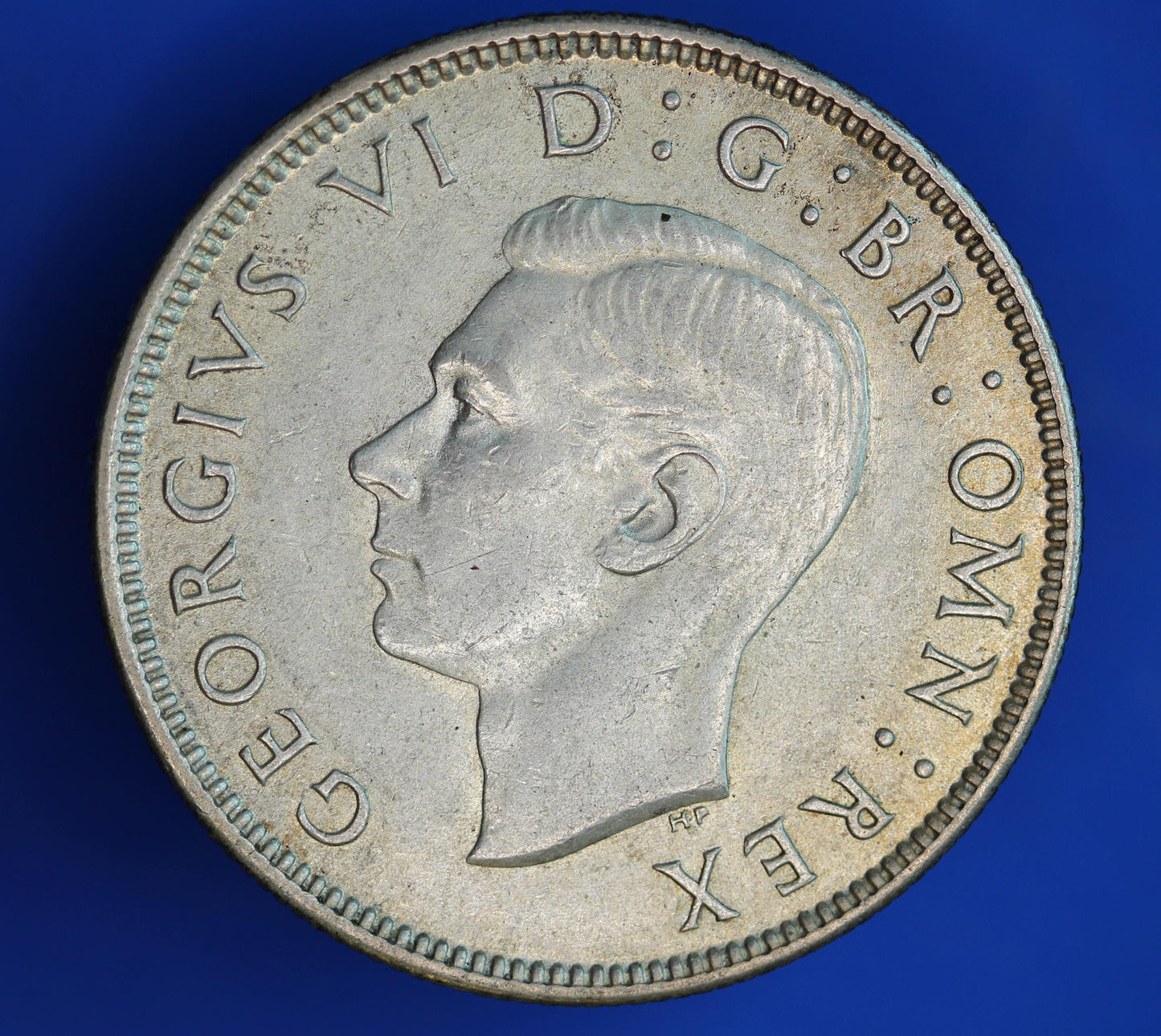 GENUINE British Coin -  1941 George VI florin/ two shillings, 50% silver  [02/26 34501]