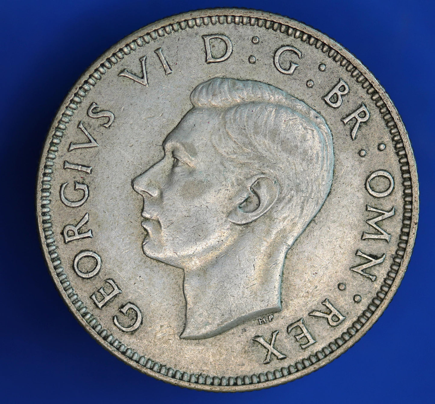 GENUINE British Coin -  1939 George VI florin/ two shillings, 50% silver  [02/26 34504]