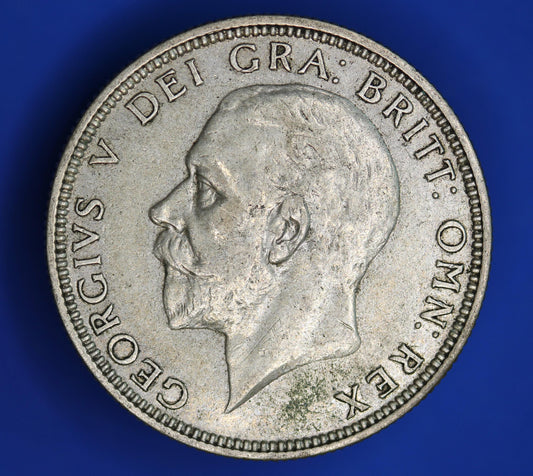 GENUINE British Coin -  1933 George V florin/ two shillings, 50% silver  [02/26 34353]