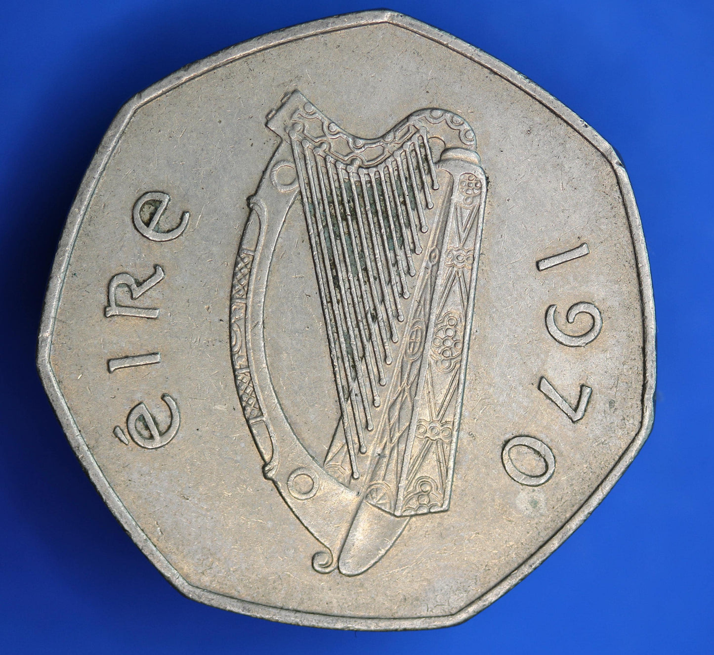 1970 Irish Ireland EIRE Fifty Pence 50p coin, Woodcock    [02/26 34375]