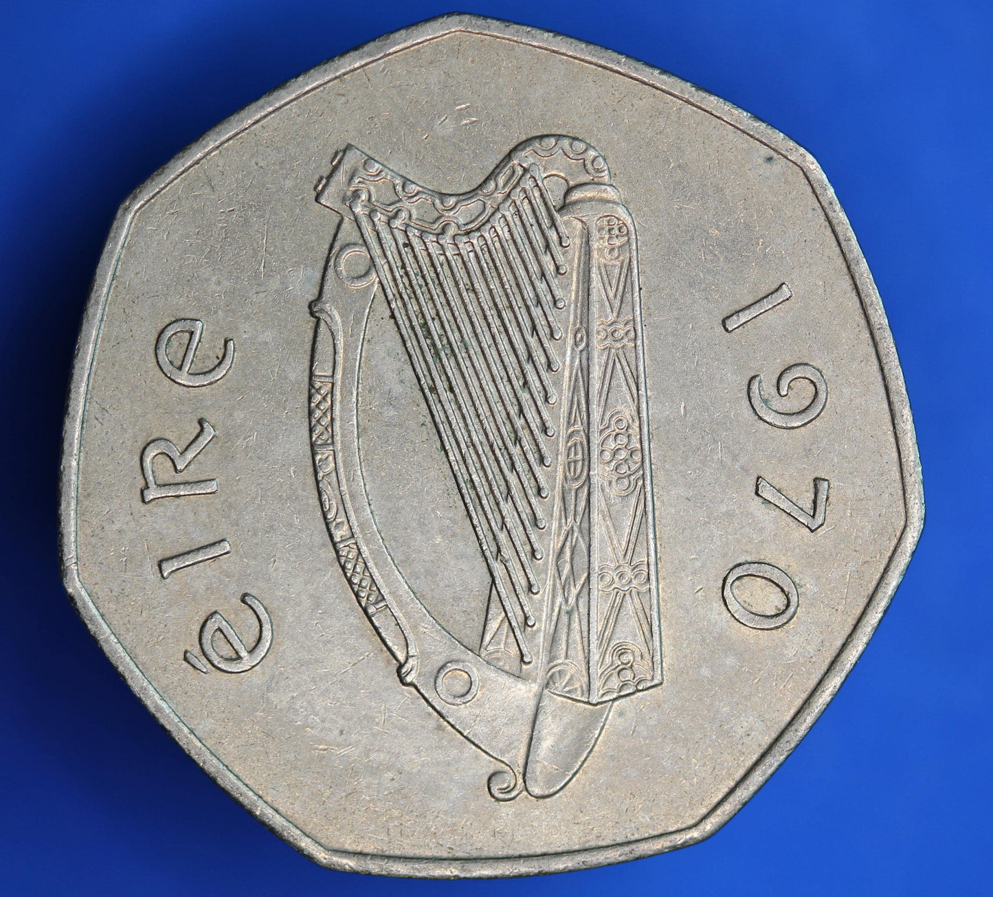 1970 Irish Ireland EIRE Fifty Pence 50p coin, Woodcock    [02/26 34376]