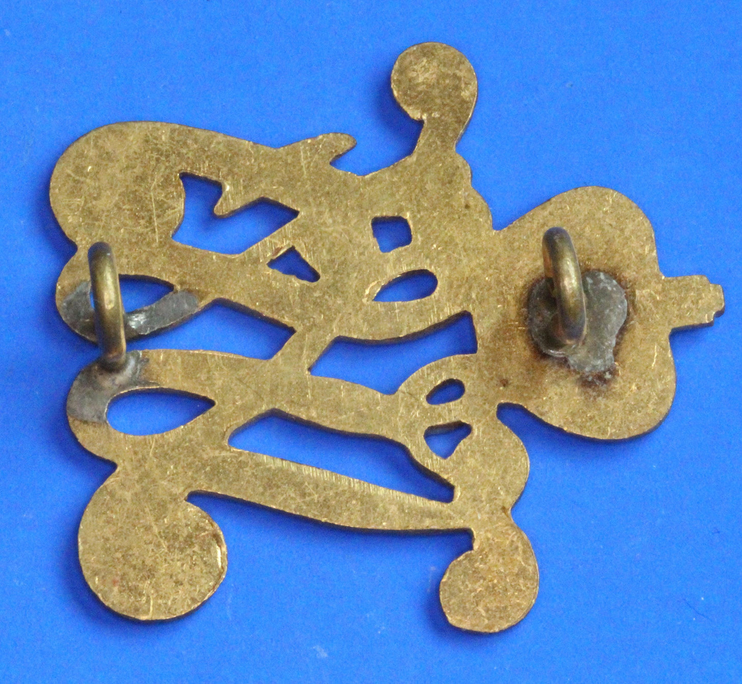 Army Vintage World War 2 - Royal Netherlands army brass shoulder/cap badge 1960s [02/26 34492]