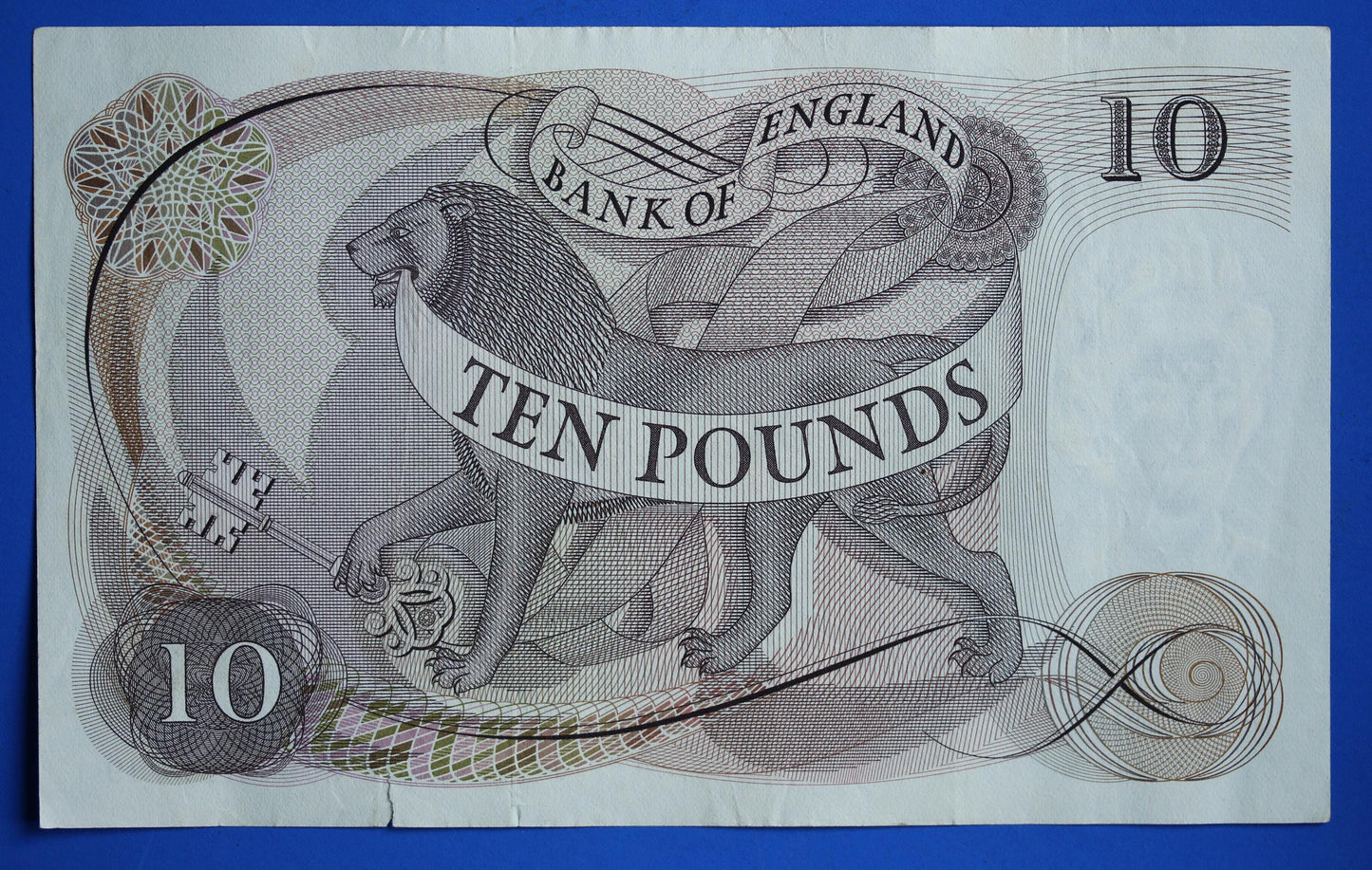 1971 Bank of England Ten pound, Page "C69" Elizabeth II banknotes [04/26 34928]