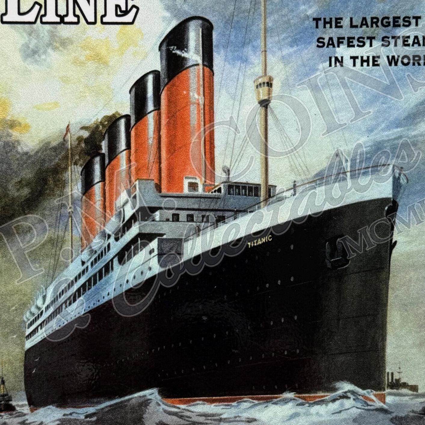 Metal Vintage Style Wall Sign - Titanic - To New York 20 x 30cm [TIT02]