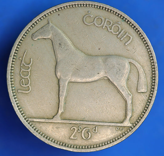 GENUINE 1961 "MULE" Irish Half Crown 2/6 Ireland EIRE coin, Irish Hunter [04/26 35027]