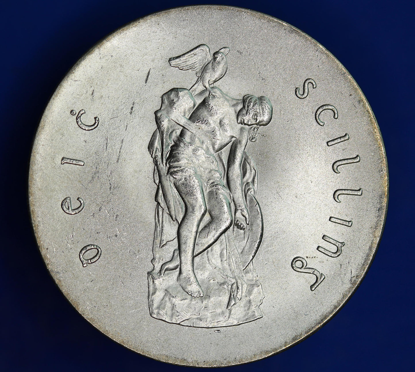 GENUINE 1966 Ireland Eire Pearse Easter Uprising 10 Shillings Silver 83% coin [05/26 35138]