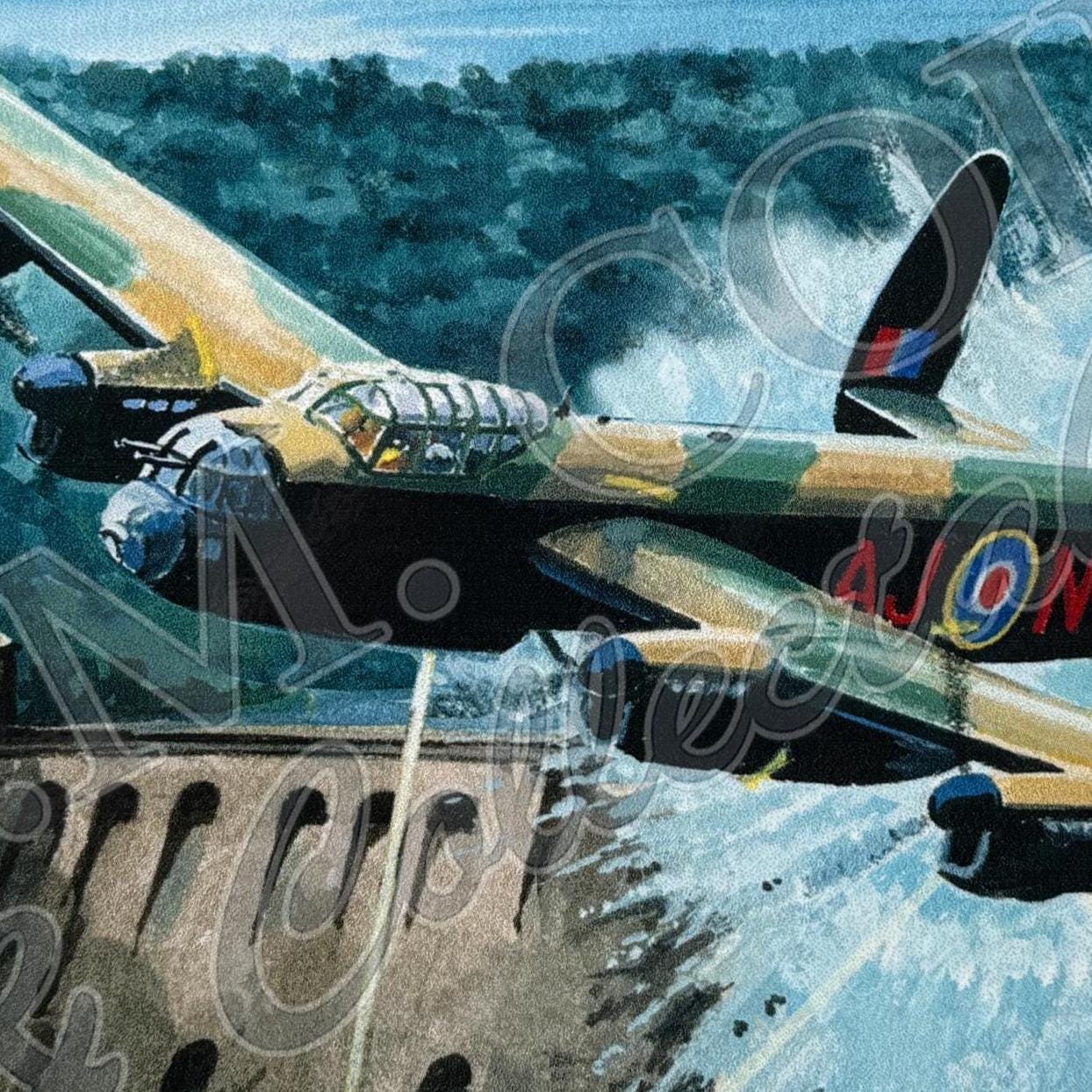 Metal Vintage Style Wall Sign - Dambusters Barns Walis (Lancaster), 20cm x 30cm [WW2d]