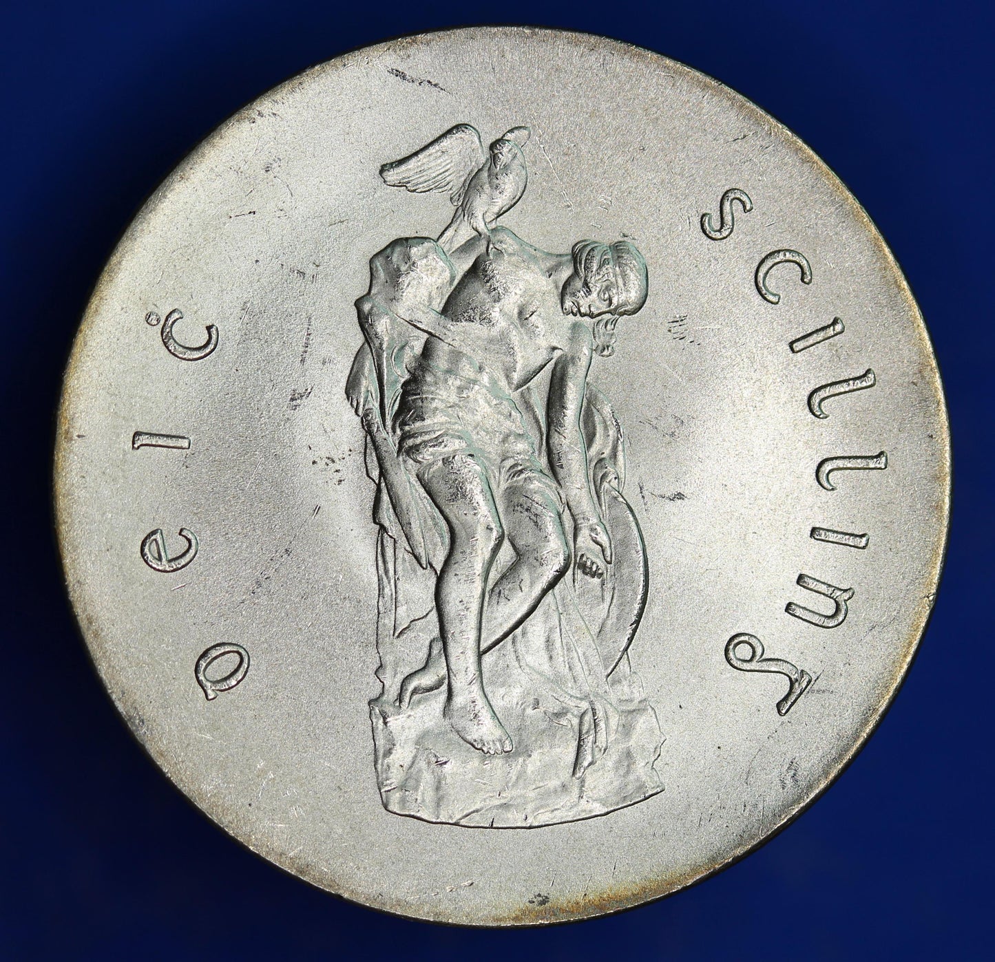 GENUINE 1966 Ireland Eire Pearse Easter Uprising 10 Shillings Silver 83% coin [05/26 35136]