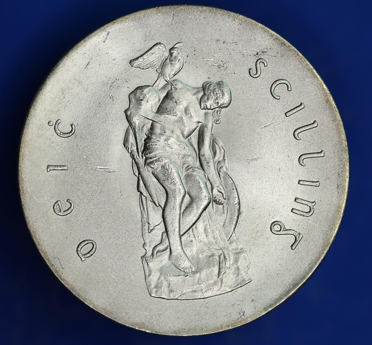 GENUINE 1966 Ireland Eire Pearse Easter Uprising 10 Shillings Silver 83% coin [05/26 35140]