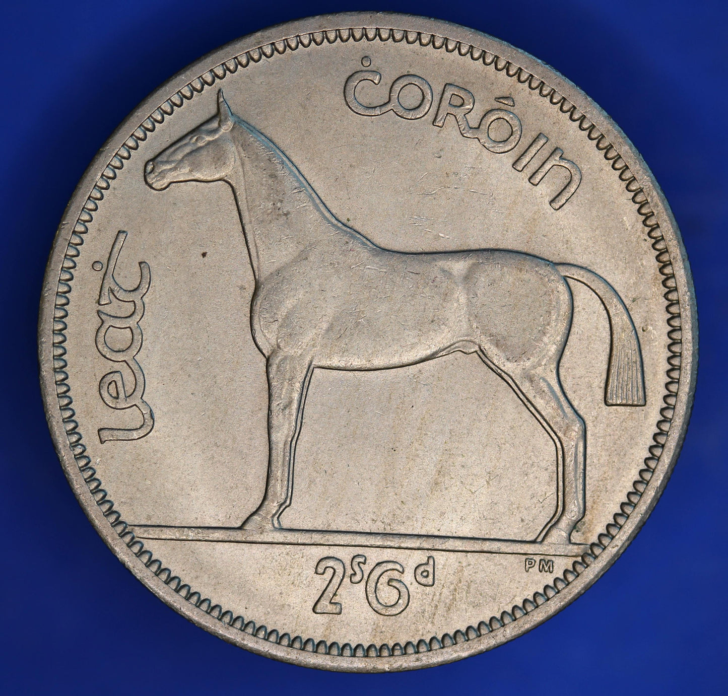 GENUINE 1967 Irish Half Crown 2/6 Ireland EIRE coin, Horse [06/26 35252]
