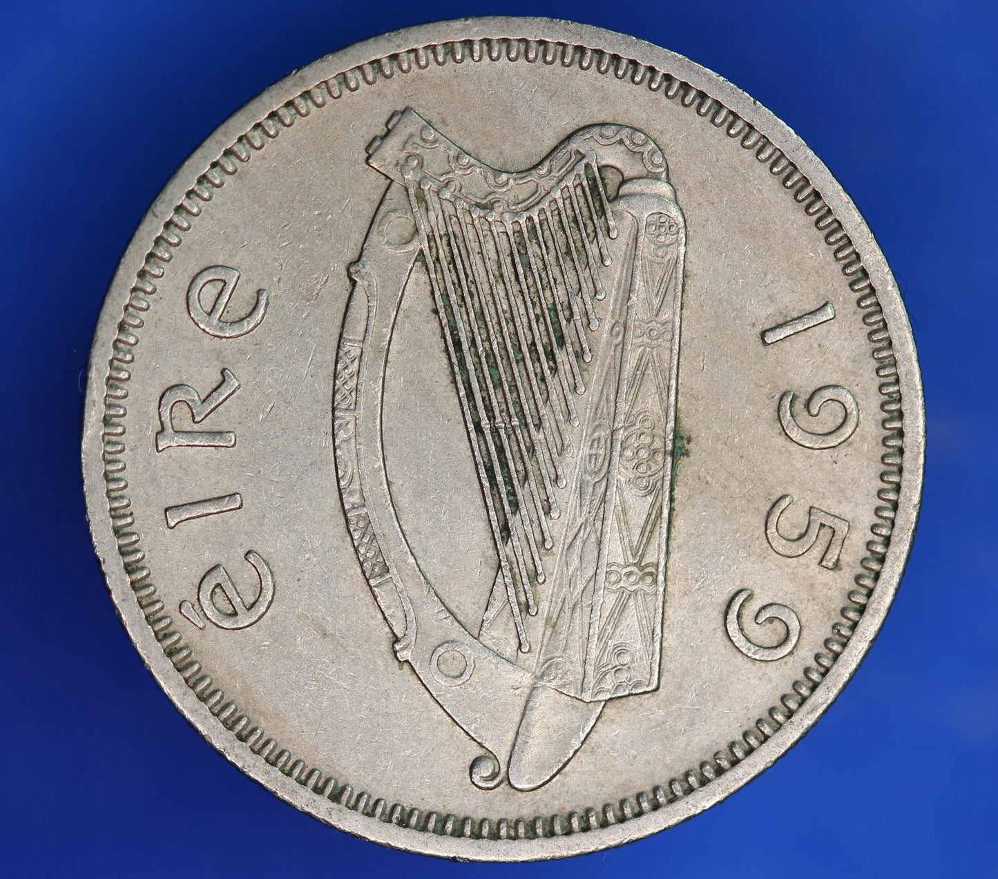 GENUINE 1959 Irish shilling Ireland EIRE, Bull Coin [06/26 35288]