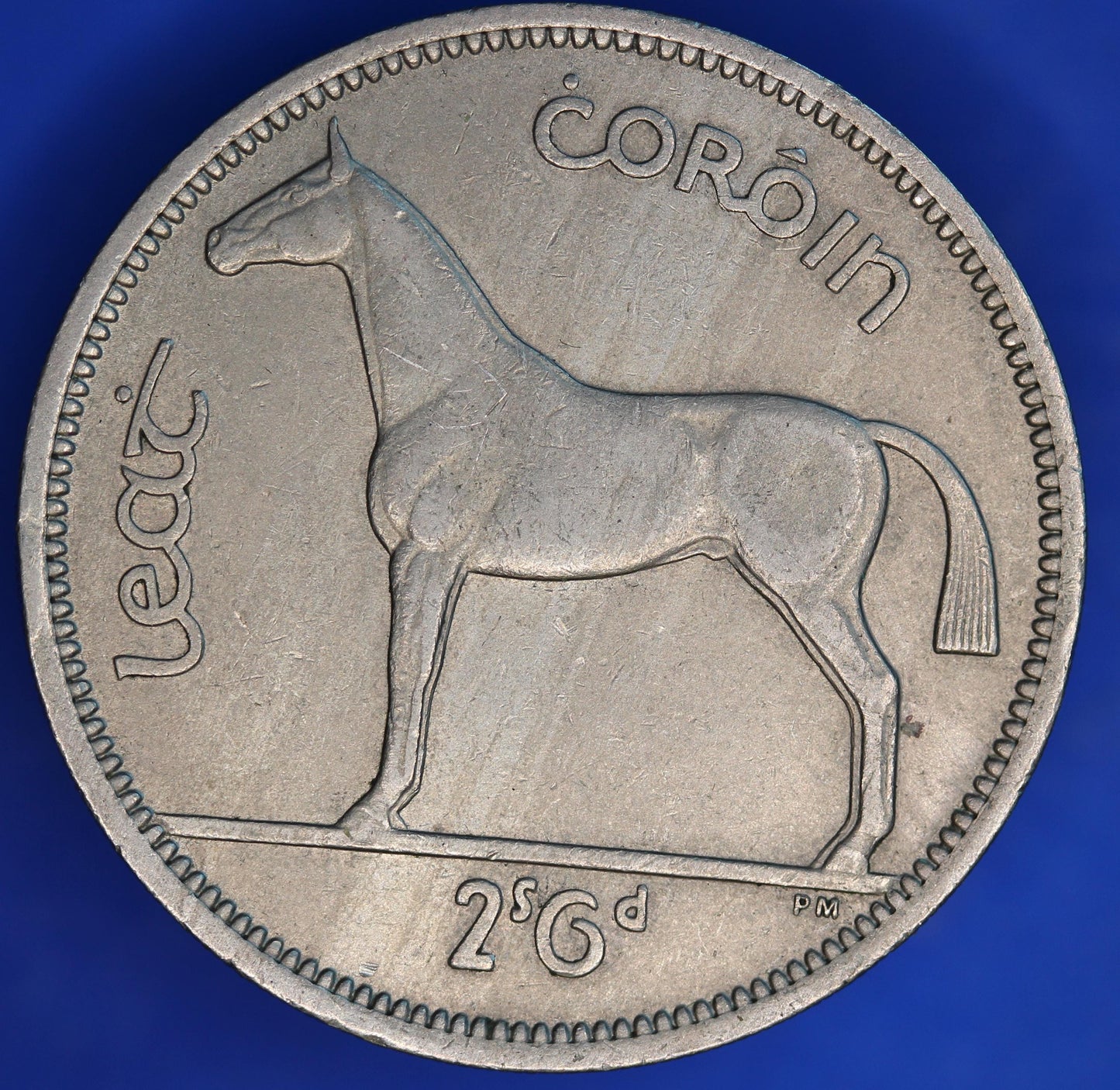 GENUINE 1959 Irish Half Crown 2/6 Ireland EIRE coin, Horse [06/26 35253]
