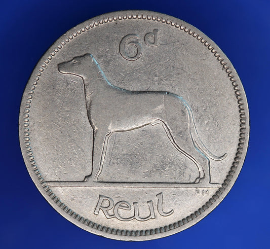 1935 Irish Sixpences 6d Ireland EIRE Irish Wolfhound coin [06/26 35245]