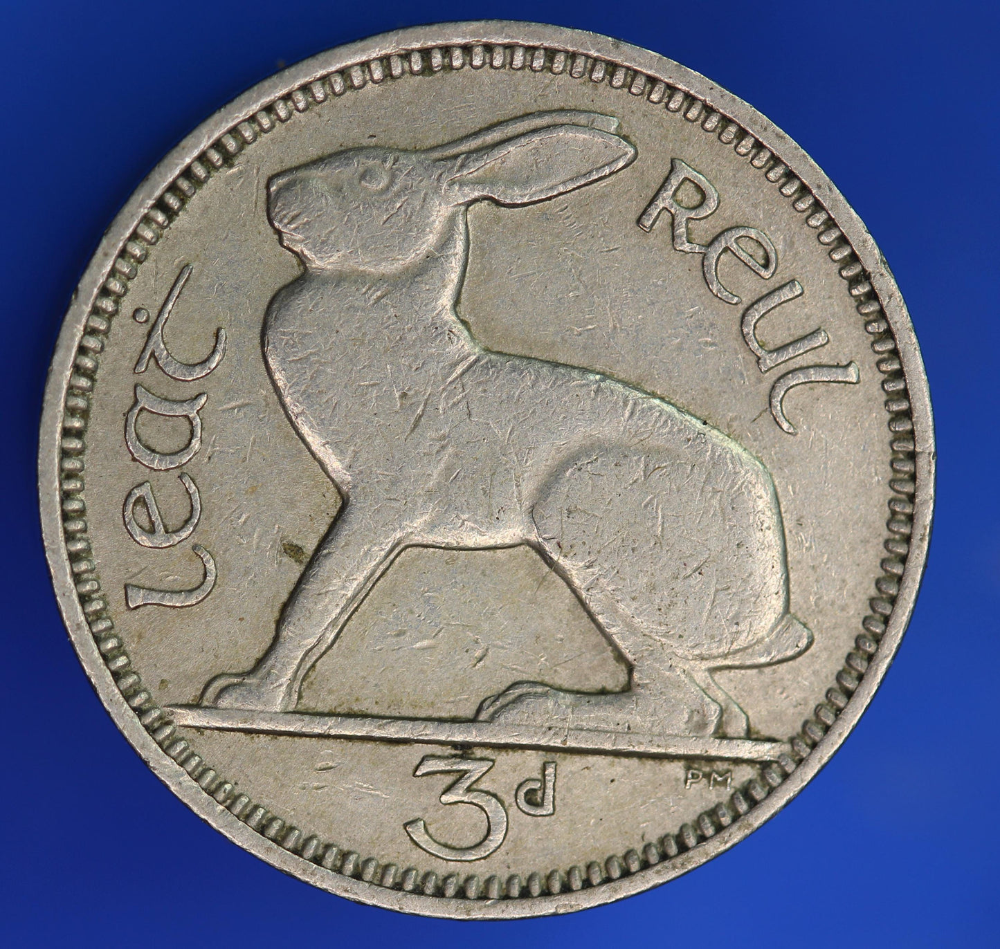GENUINE 1956 Irish Threepences Ireland EIRE, Hare coin [06/26 35304]