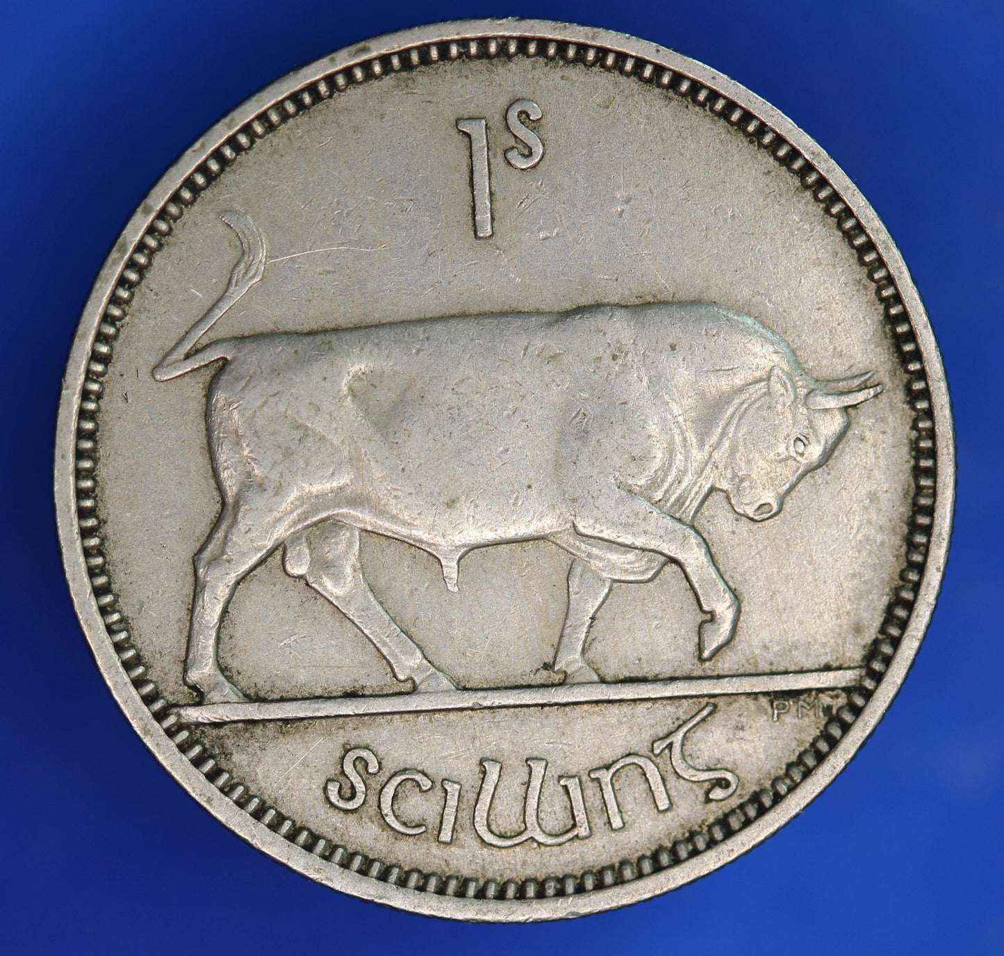 GENUINE 1951 Irish shilling Ireland EIRE, Bull Coin [07/26 35286]