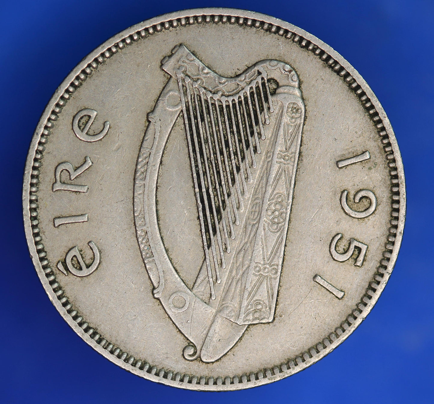 GENUINE 1951 Irish shilling Ireland EIRE, Bull Coin [07/26 35286]