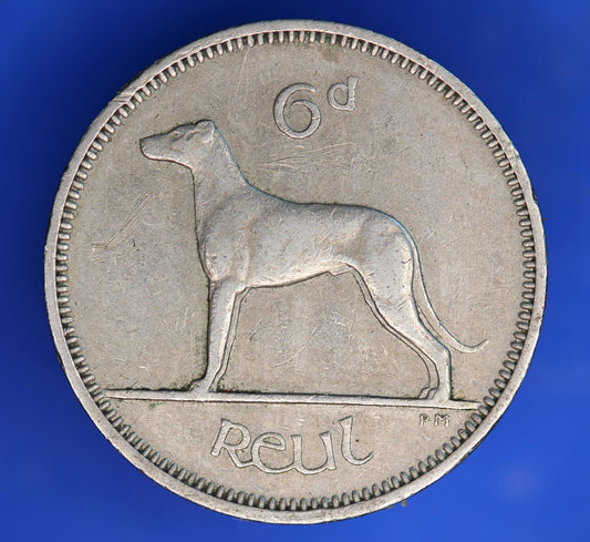 1959 Irish Sixpences 6d Ireland EIRE Irish Wolfhound coin [07/26 35247]