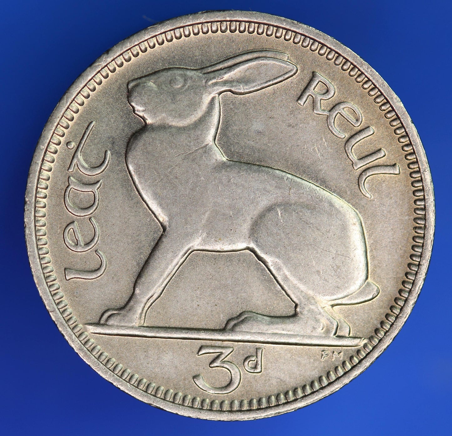 GENUINE 1968 Irish Threepences Ireland EIRE, Hare coin [07/26 35303]