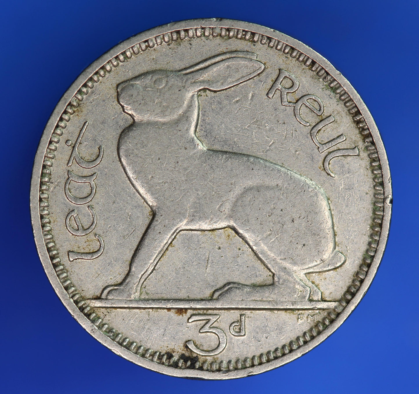 GENUINE 1935 Irish Threepences Ireland EIRE, Hare coin [07/26 35308]