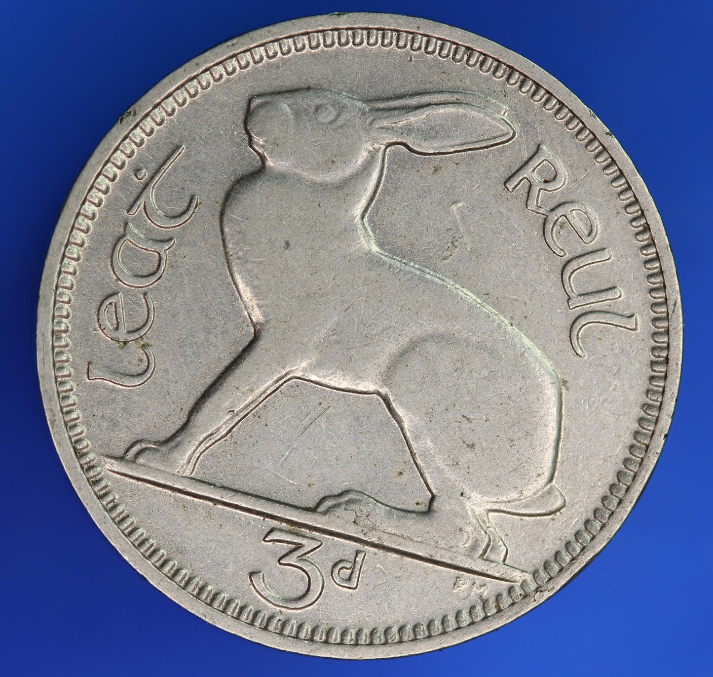 GENUINE 1934 Irish Threepences Ireland EIRE, Hare coin [07/26 35309]