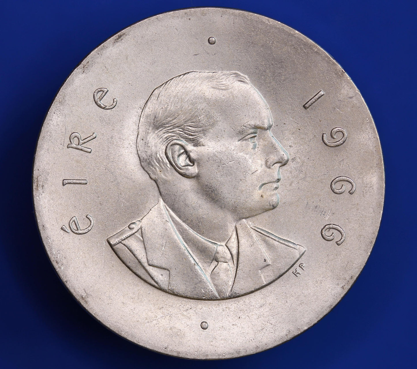 1966 Ireland Eire Irish Padraig Pearse Ten Shilling coin 83.3% silver [07/26 35476]