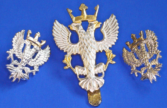 British Army Militaria - Mercian Regiment, Cap and Collar badges, Staybrite    [07/26 35521]