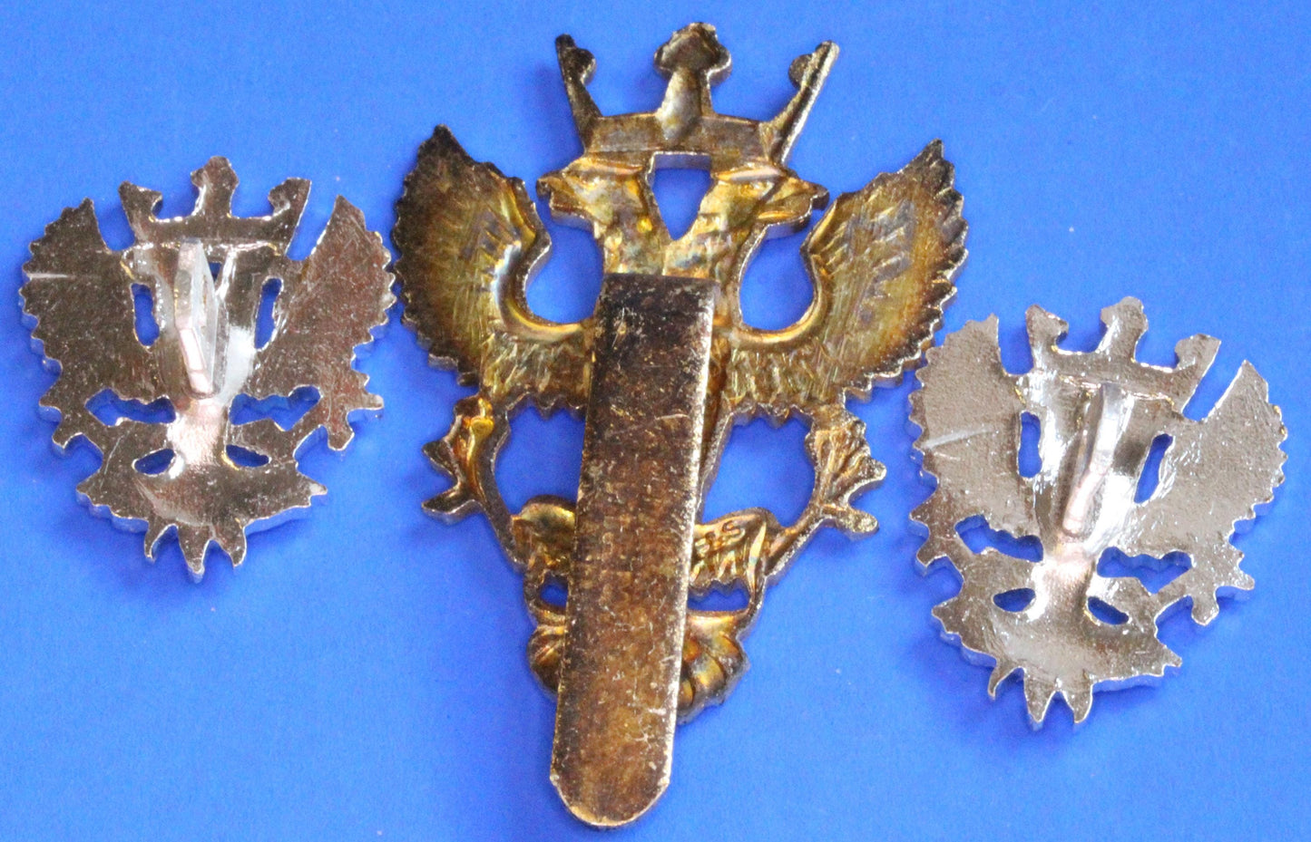 British Army Militaria - Mercian Regiment, Cap and Collar badges, Staybrite    [07/26 35521]