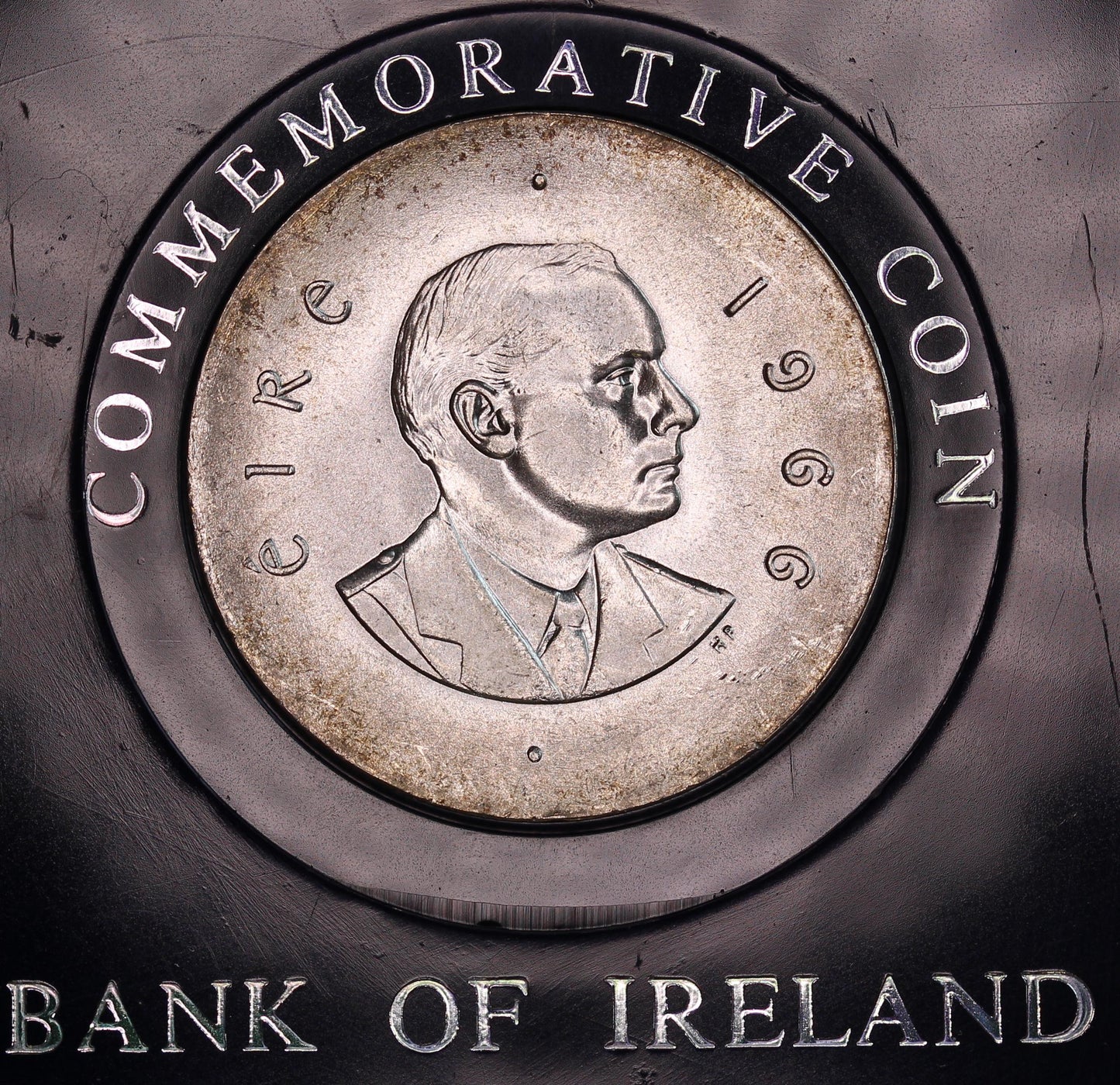 1966 Ireland Eire Irish Padraig Pearse Ten Shilling coin 83.3% silver [07/26 35462]