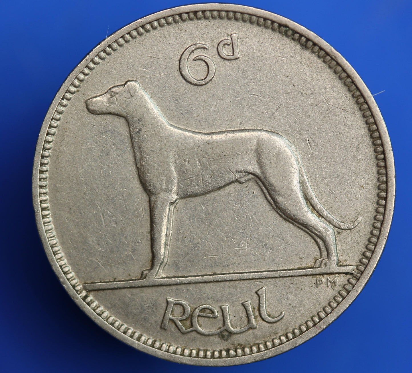 1928 Irish Sixpences 6d Ireland EIRE, Irish Wolfhound coin [08/26 35603]
