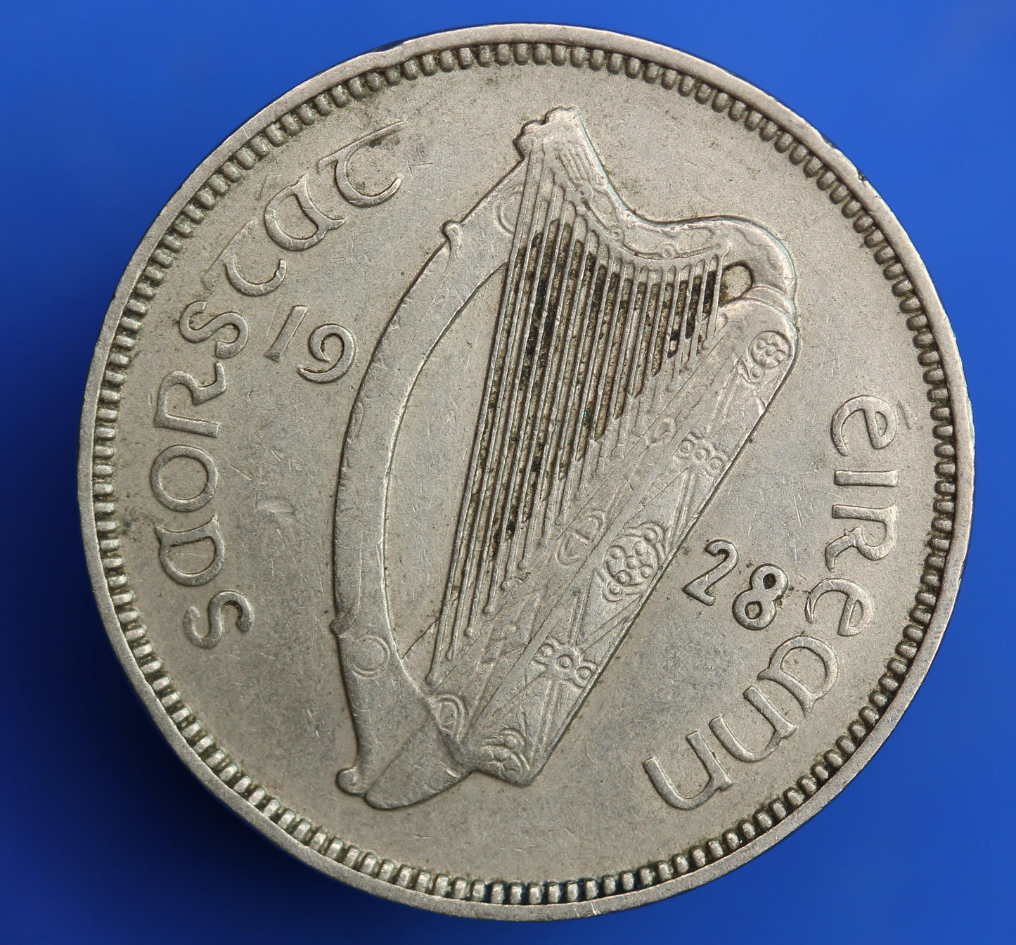 1928 Irish Sixpences 6d Ireland EIRE, Irish Wolfhound coin [08/26 35603]