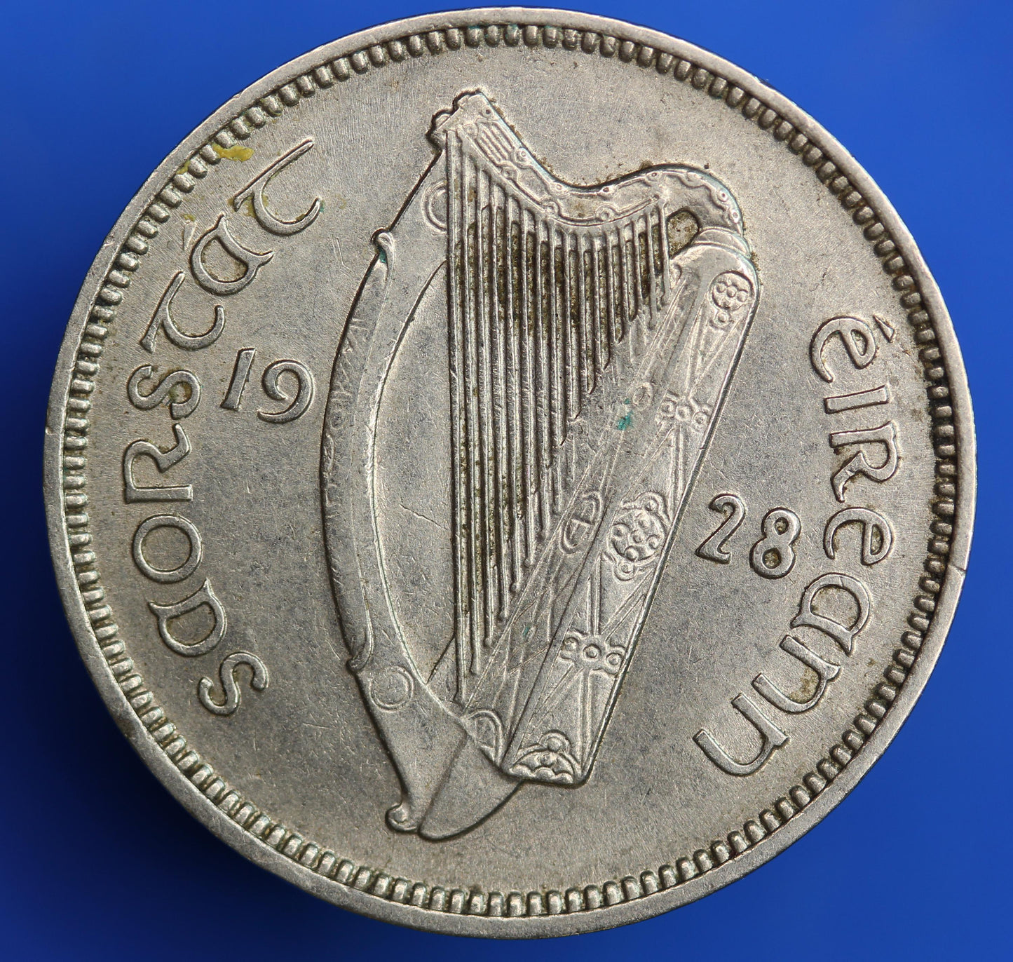 1928 Irish Sixpences 6d Ireland EIRE, Irish Wolfhound coin [08/26 35604]