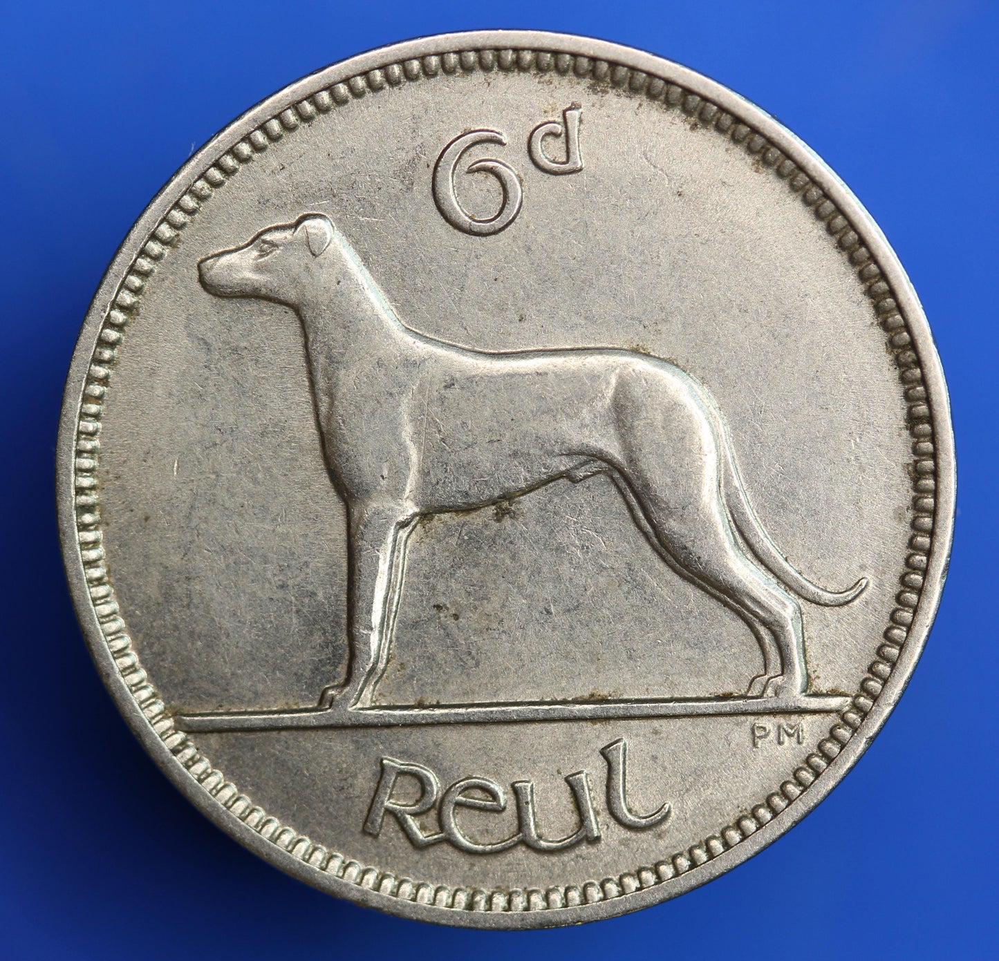 1928 Irish Sixpences 6d Ireland EIRE, Irish Wolfhound coin [08/26 35604]