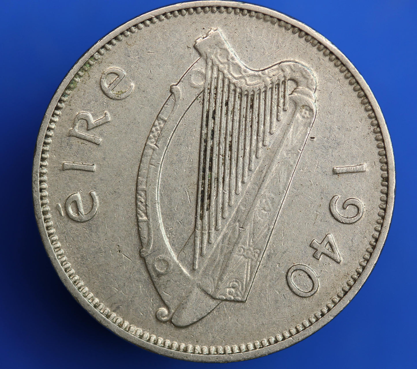 1940 Irish Sixpences 6d Ireland EIRE, Irish Wolfhound coin [08/26 35606]