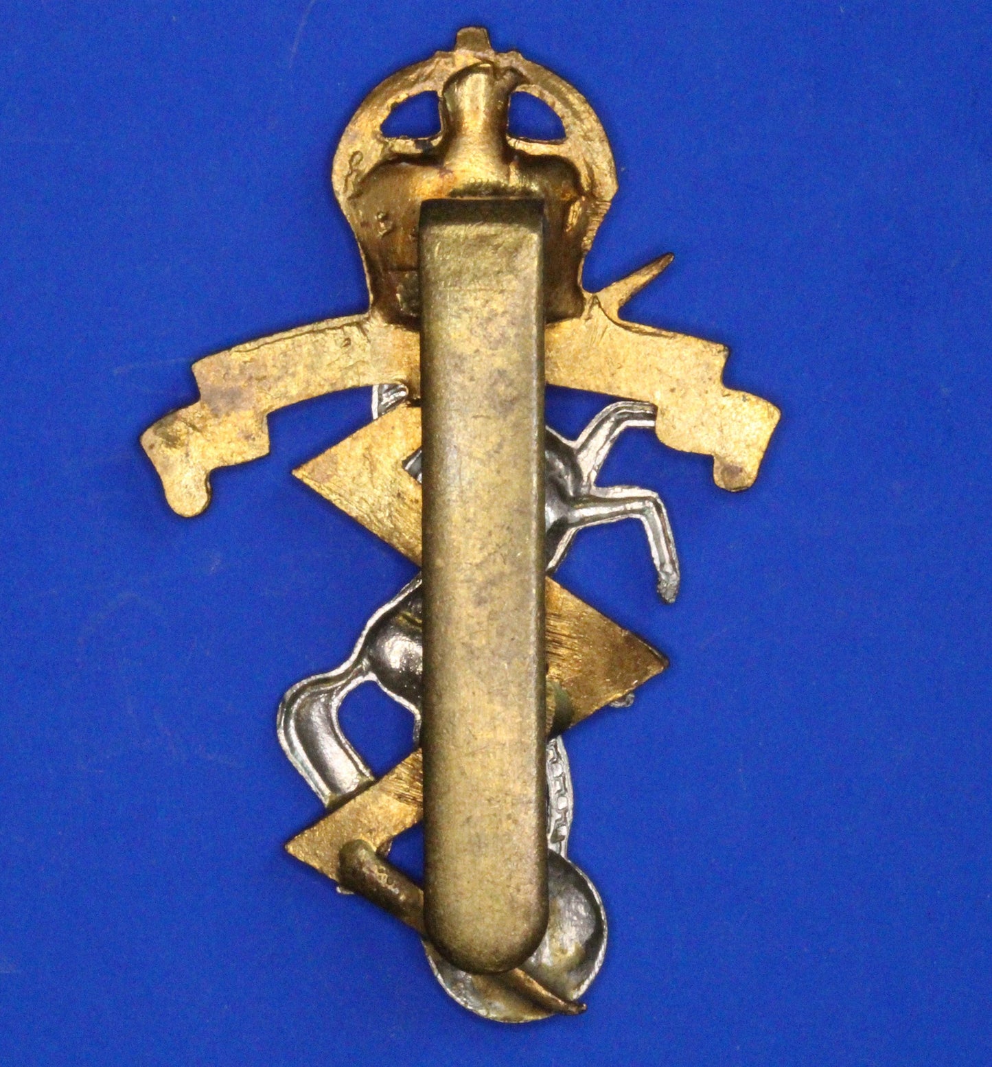 British Militaria - Royal Electrical & Mechanical Engineers King's Crown. Bi-metallic   [08/26 35632]