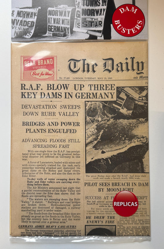 Reproduction: Dambusters newspaper(WW2) [WW2NP2]