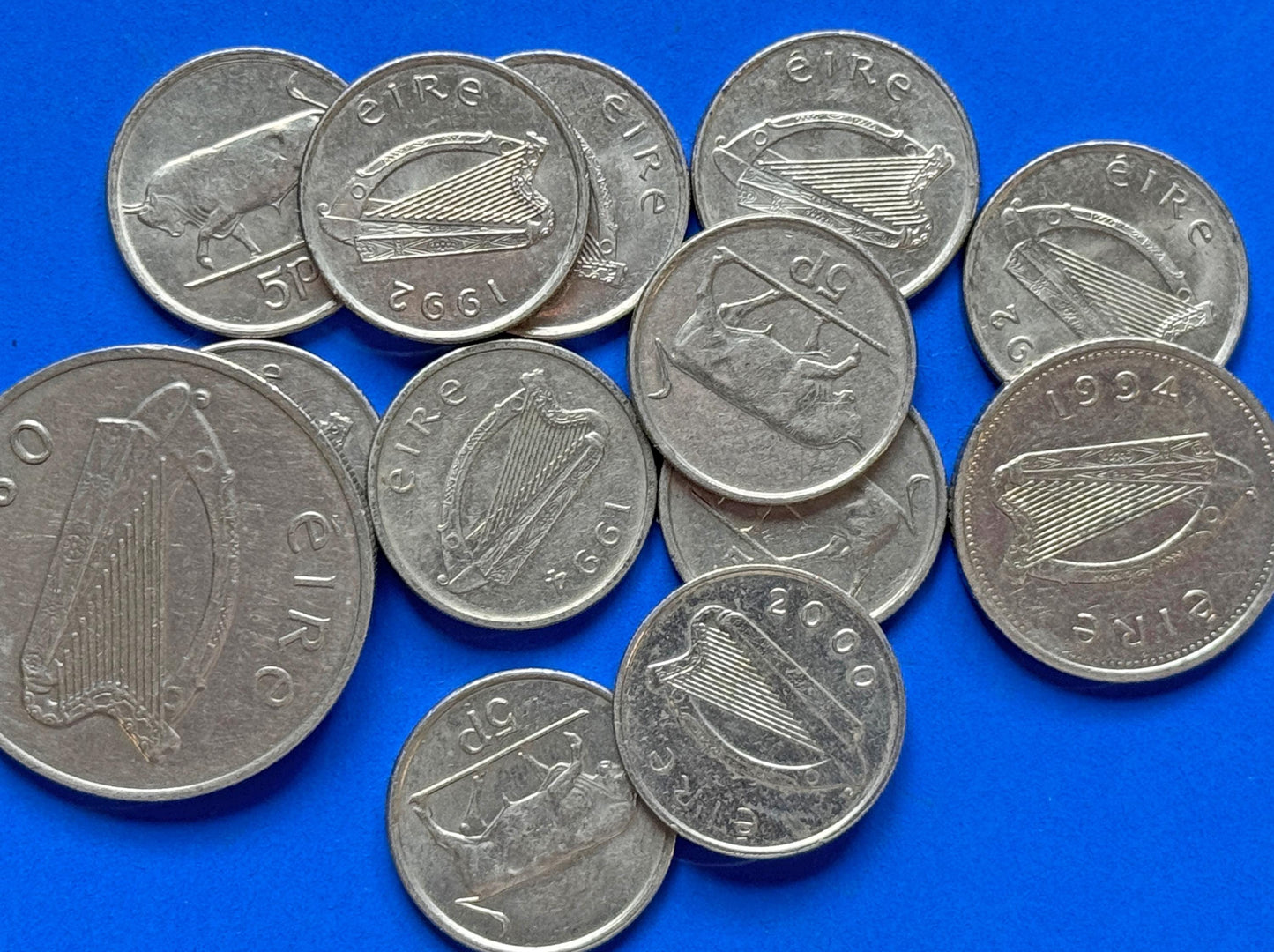 GENUINE Ireland EIRE, - Collection or Irish Decimal Coins - 5p & 10p [08/26 35711]