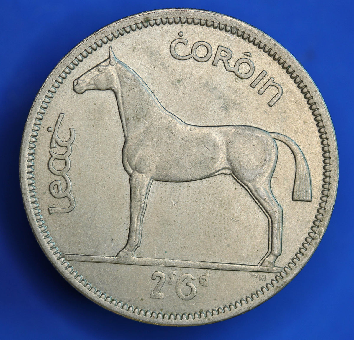 GENUINE 1964 Irish Half Crown 2/6 Ireland EIRE coin, Irish Hunter [09/26 35570]
