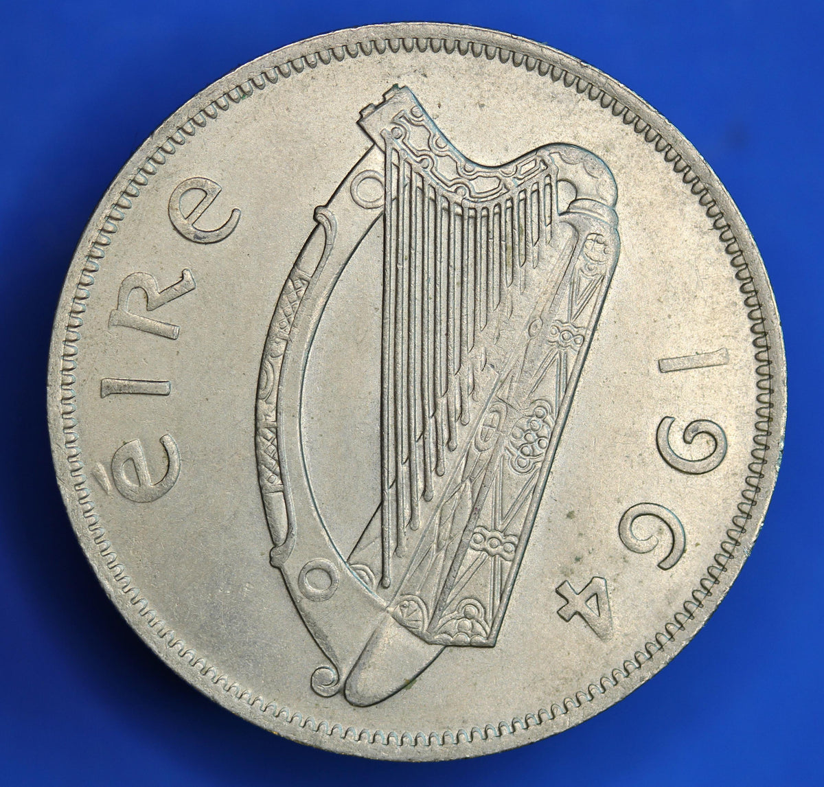 GENUINE 1964 Irish Half Crown 2/6 Ireland EIRE coin, Irish Hunter [09/26 35570]
