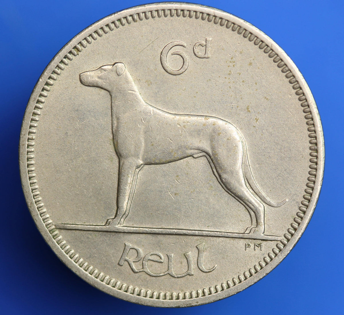 1963 Irish Sixpences 6d Ireland EIRE, Irish Wolfhound coin [09/26 35601]