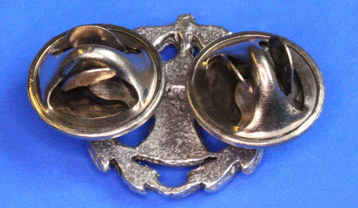 Scottish Thistle Pin Badge, 18mm, supplied on a pin with clasps [PP G53]