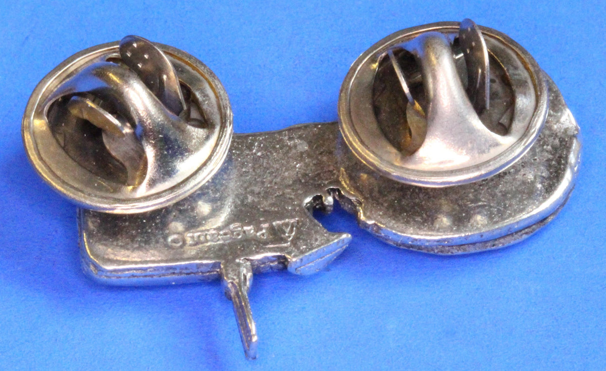 Grey Ferguson Tractor Pin Badge, 30mm long, supplied on a pin with clasps [PP T10]