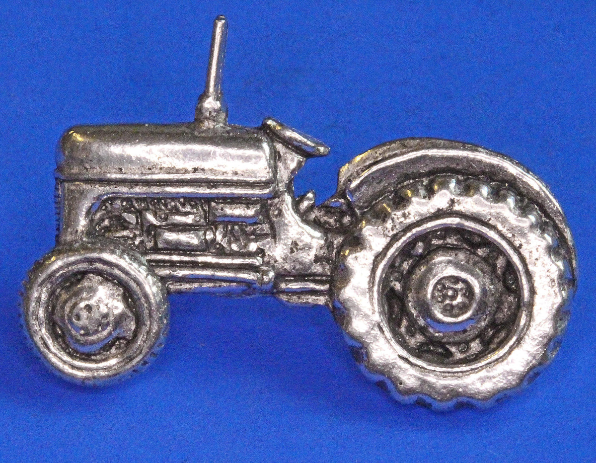 Grey Ferguson Tractor Pin Badge, 30mm long, supplied on a pin with clasps [PP T10]