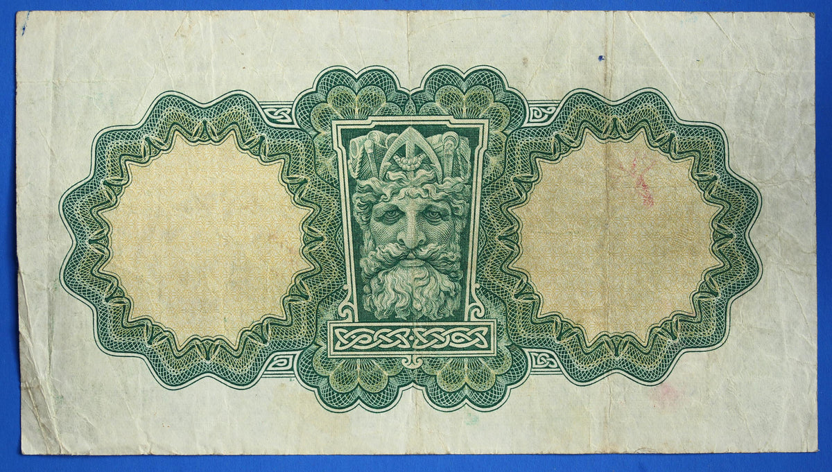 1951 Central Bank of Ireland, One Pound, One Punt Irish EIRE Lady Lavery banknote [10/26 35808]
