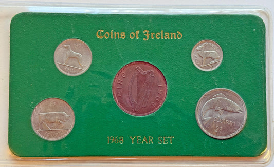 1968 Coins of Ireland year set, Irish EIRE     [10/26 35853]
