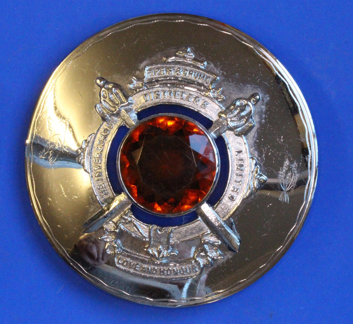 Antique Scottish Cairngorm Brooch, pin missing             [10/26 35863]