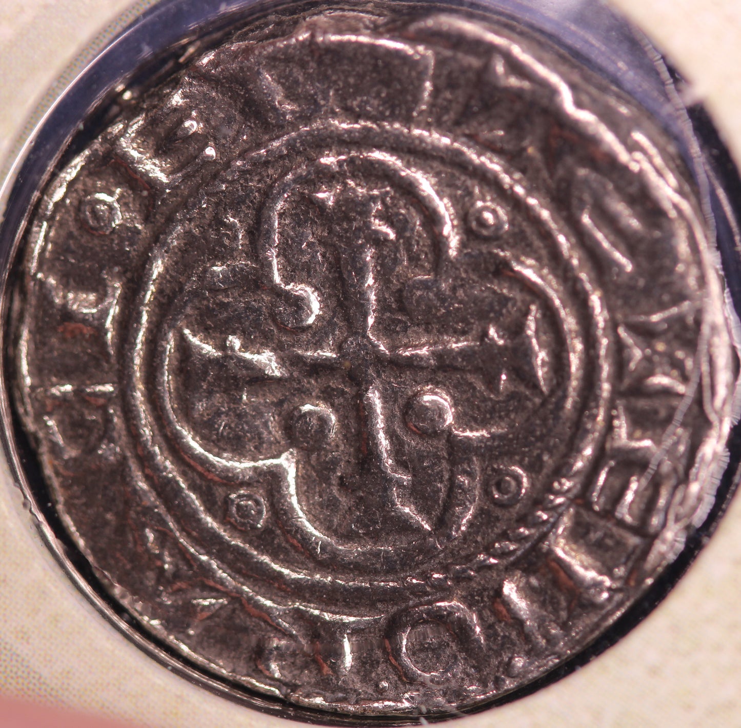 REPRODUCTION Medieval Coins William I & Stephen in information folder  [MED1CP]