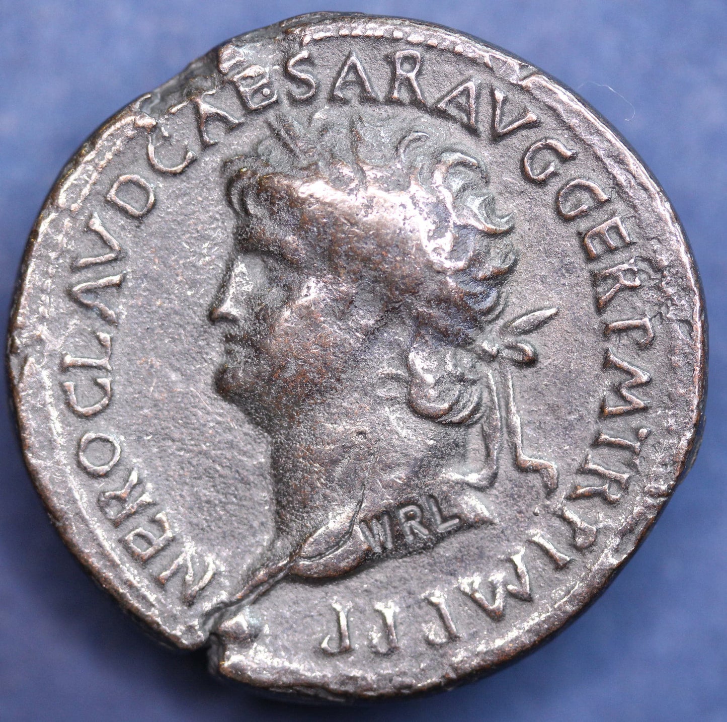 REPRODUCTION Roman coin, Sestertius of Nero (35mm) [RCSESN]