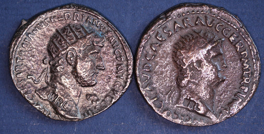 2 REPRODUCTION Roman coins, Dupondius - Nero & Hadrian [2MRC]