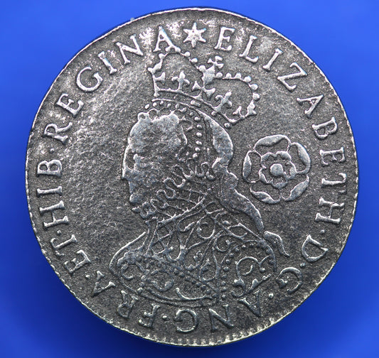 REPRODUCTION 1562 Elizabeth I Sixpence 6d coin 24mm [E16d]